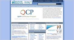 Desktop Screenshot of annapolisoncology.org